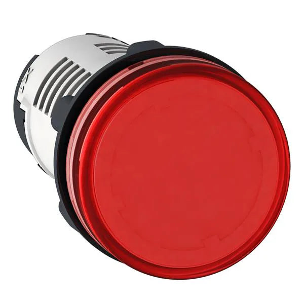 Voyant pilote monolithique Harmony XB7, plastique, rouge, 22 mm, LED intégrée, 24 V CA/CC