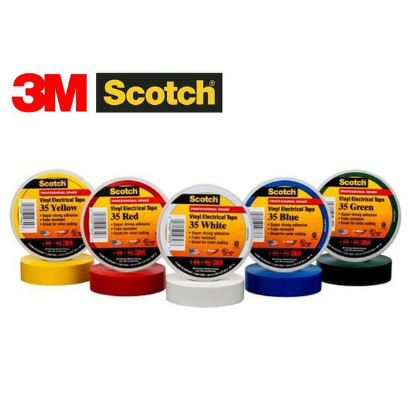 Ruban isolant électrique Scotch® en vinyle à codage couleur 35