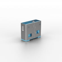 Cache-ports USB A, lot de 10, bleu