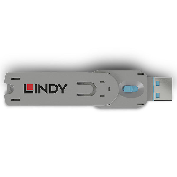 Clé de blocage de port USB A, bleue