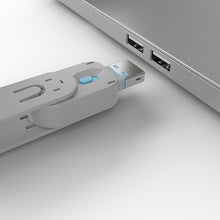 Clé de blocage de port USB A, bleue