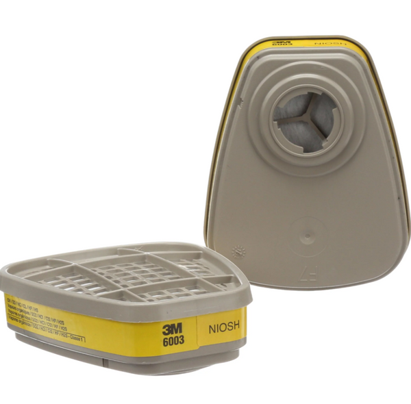 Cartouche 3M™ pour vapeurs organiques/gaz acides 6003/07047(AAD), 60 unités/boîte