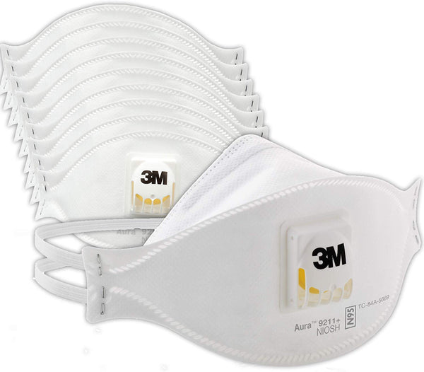 Masque respiratoire à particules 3M™ Aura™ 9211+, N95, boîte de 10 unités