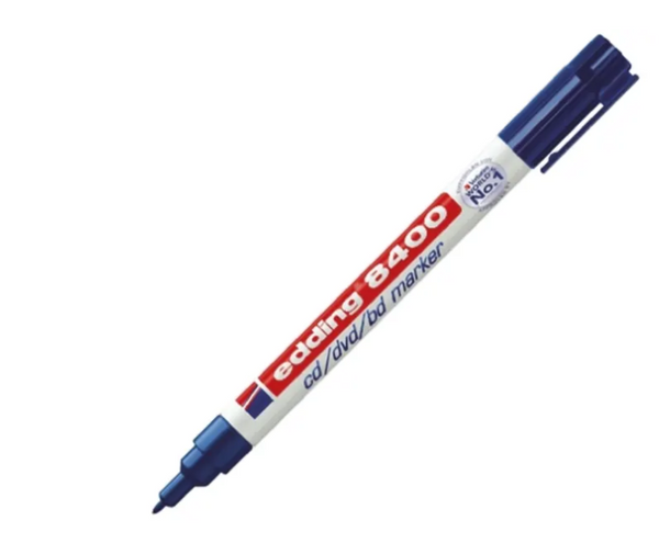 Marqueur CD/DVD/BD Edding 8400, pointe ronde 0,5-1 mm 