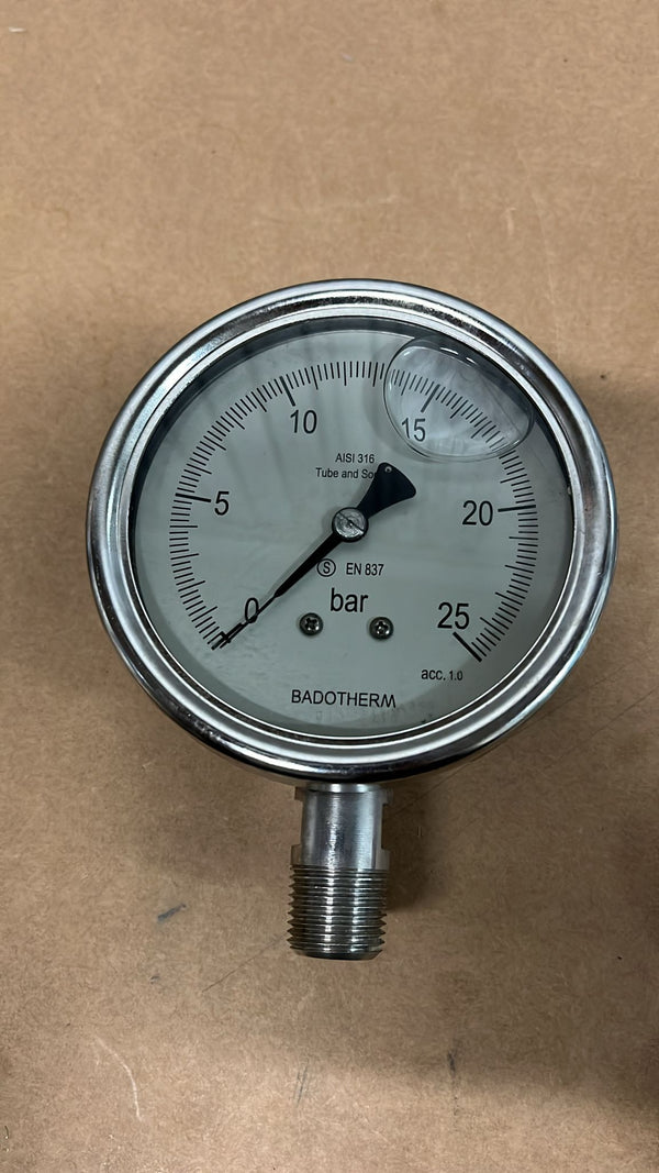 BADOTHERM BDT20-S/A-0-25BARG Pressure Gauge