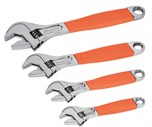 Jeu de 4 clés réglables Flank Drive® Plus (6–12") (Orange)