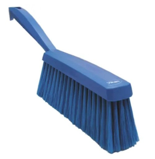 Brosse à main, 330 mm, poils doux, bleue