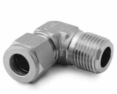 SS-1210-2-8 – Coude mâle à 90° (diamètre extérieur du tube 3/4" x filetage mâle NPT 1/2")