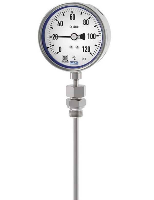 Thermomètre vertical pour pieds WIKA R5502, filetage 1/2" NPT