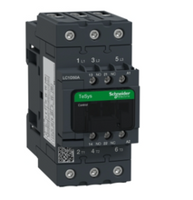 LC1D50AP7 Présentation des contacteurs Schneider Electric TeSys Deca - Avantages techniques - Gamme TeSys Deca - Aperçu + 2 + 2 1 vidéos - Contacteur TeSys Deca, triphasé (3 NO), AC-3/AC-3e, ≤ 400 V, 50 A, bobine 230 V AC 50/60 Hz, bornes à vis 