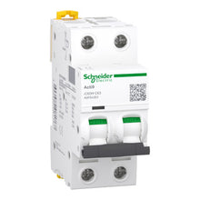 Disjoncteur miniature (MCB), Acti9 iC60H, 2P, 10A, courbe C, 10000A (IEC/EN 60898-1), 15kA (IEC/EN 60947-2) 