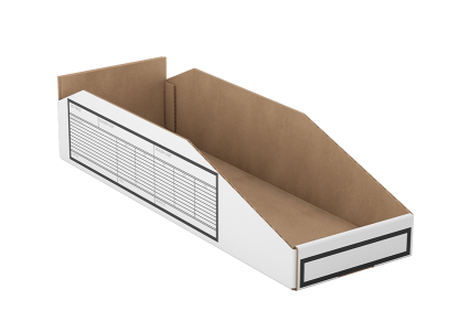 5073T19 : Boîtes de rangement en carton, 15,2 cm (L) × 45,7 cm (P) × 10,2 cm (H)