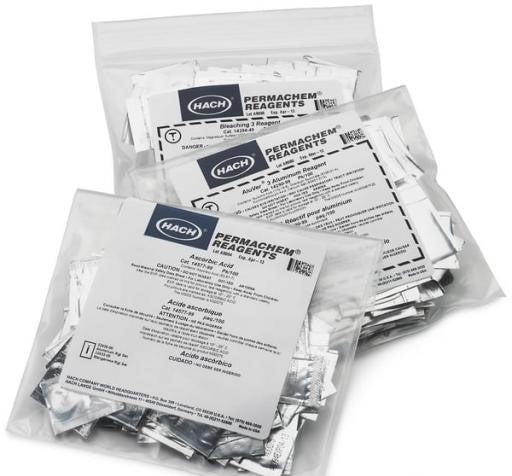 Oreillers indicateurs de phénolphtaléine en poudre, analyse de l'alcalinité totale de l'eau (100 oreillers/paquet) Fabricant : HACH Europe