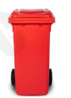 SDGWB120R - Poubelle à déchets ménagers 120 L