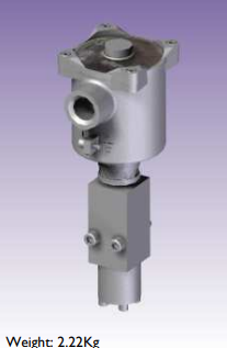 Électrovanne 3/2 normalement fermée en acier inoxydable FP01/S1/M/32/NC/S/77A-24D/30/[M221]