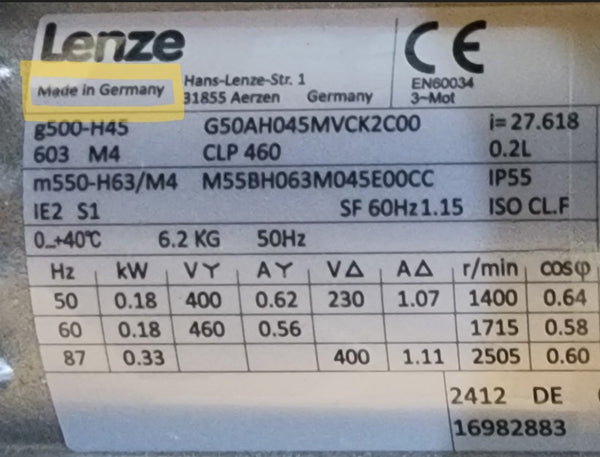 Moteurs à engrenages hélicoïdaux g500-H + m500