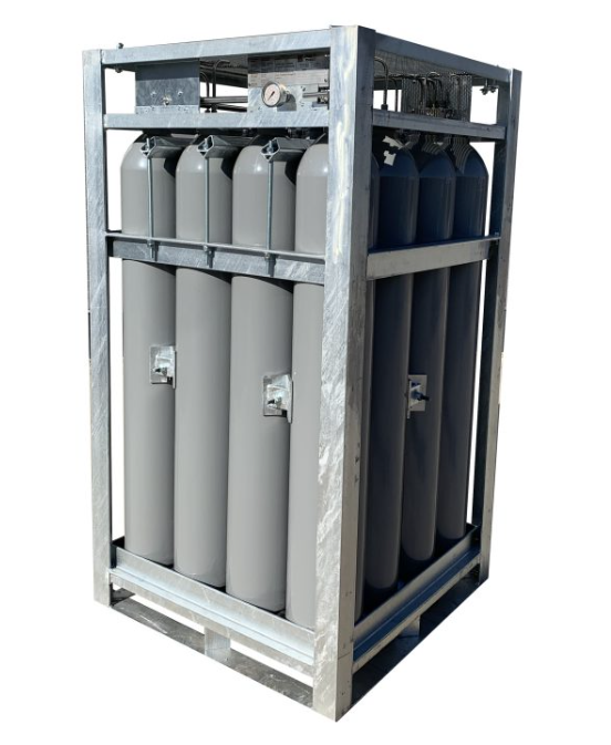 WKS 16 cylinder pallet (50L 200 bar) c/w SS manifold