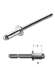 Rivet aveugle en aluminium RS PRO, 4 mm