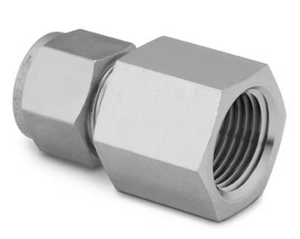 Raccord Swagelok en acier inoxydable, connecteur femelle, diamètre extérieur du tube 1/4 po x filetage femelle NPT 1/2 po 