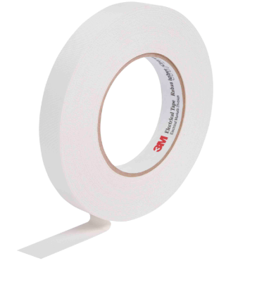 Ruban isolant en tissu de verre blanc 3M Scotch 27, 12 mm x 20 m 