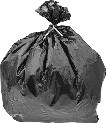 Sacs poubelle avec attaches torsadées 