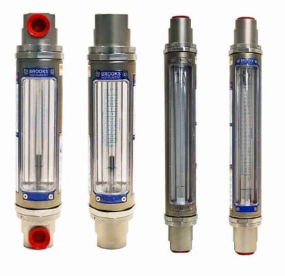 Débitmètres industriels à tube de verre à section variable (rotamètres) pour liquides et gaz