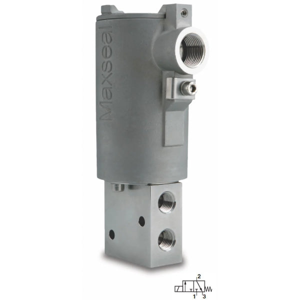 Vanne à clapet solénoïde à action directe haute performance Maxseal 3/2 voies 