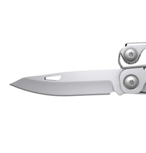 Leatherman REV Outil multifonction léger 168 g, lame en acier inoxydable 420HC avec clip - Argent - Boîte