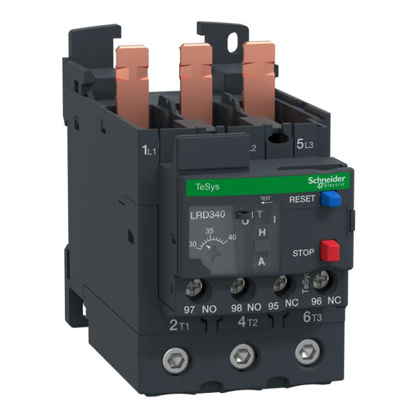Relais de surcharge thermique TeSys Deca, 690 V CA, 30 à 40 A, 1 NO + 1 NF, classe 10 A, EverLink BTR à vis