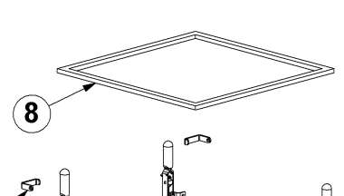 Pièce de rechange 854DC - Joint en caoutchouc adhésif E00439