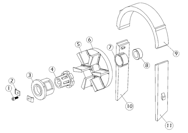 Pièce détachée EBE350S - Doublure droite 350-1035-SE