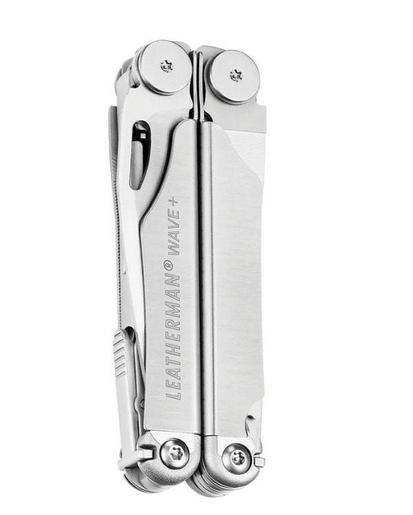 Outil multifonction Leatherman Wave Plus 420HC, lames en acier inoxydable, étui à bouton en nylon - Argenté - Boîte