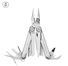 Outil multifonction Leatherman Wave Plus 420HC, lames en acier inoxydable, étui à bouton en nylon - Argenté - Boîte
