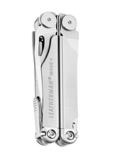 Outil multifonction Leatherman Wave Plus 420HC, lames en acier inoxydable, étui à bouton en nylon - Argenté - Boîte