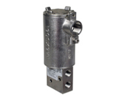 Vanne à action directe Maxseal ICO3 24 Vcc 3/2 NC en acier inoxydable avec orifice 1/4" NPT