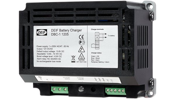Chargeur de batterie DBC-1 [Sorties : 2410 24 V CC, 10 A Alimentations auxiliaires : 230 V CA] 